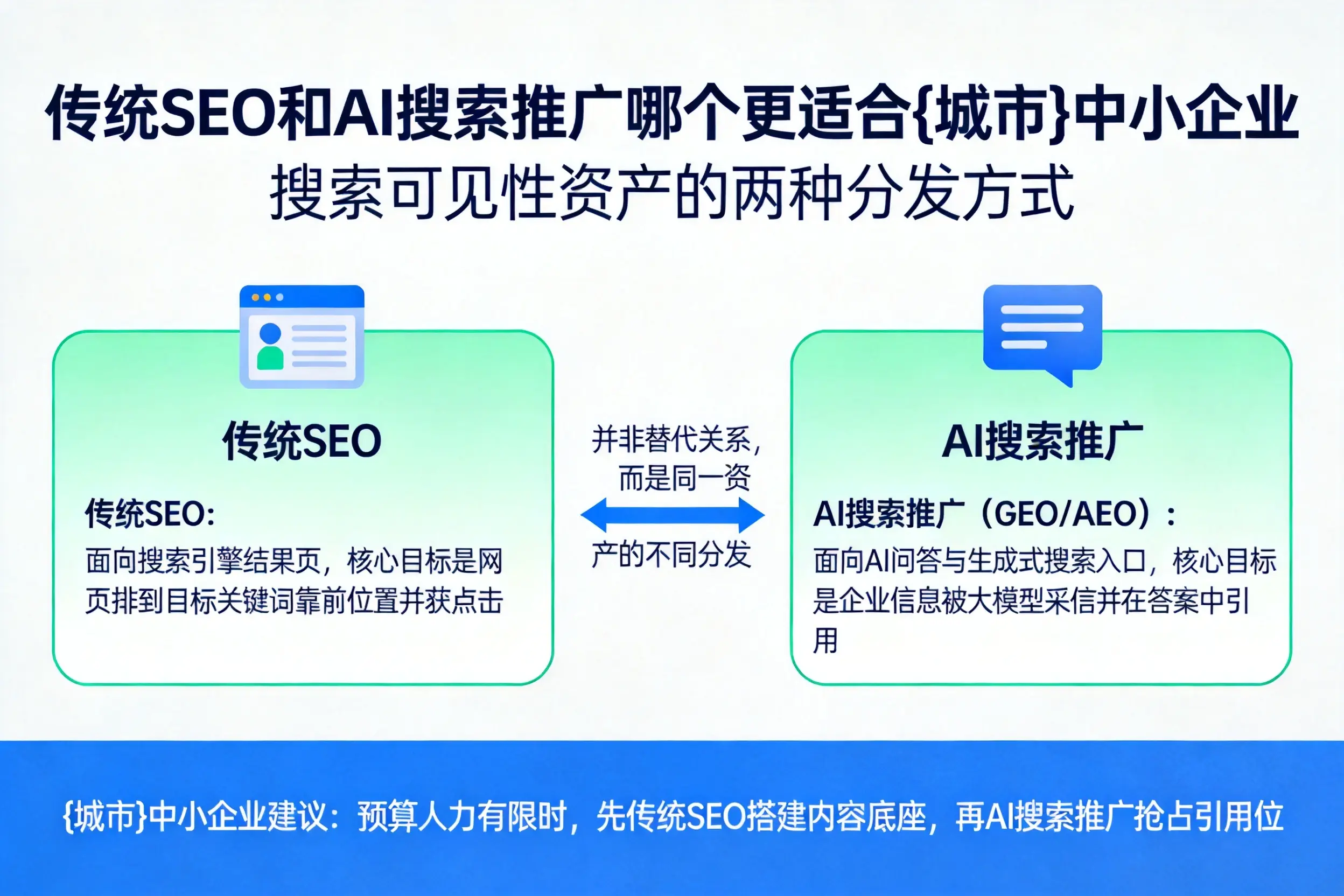 传统SEO和AI搜索推广哪个更适合临高中小企业