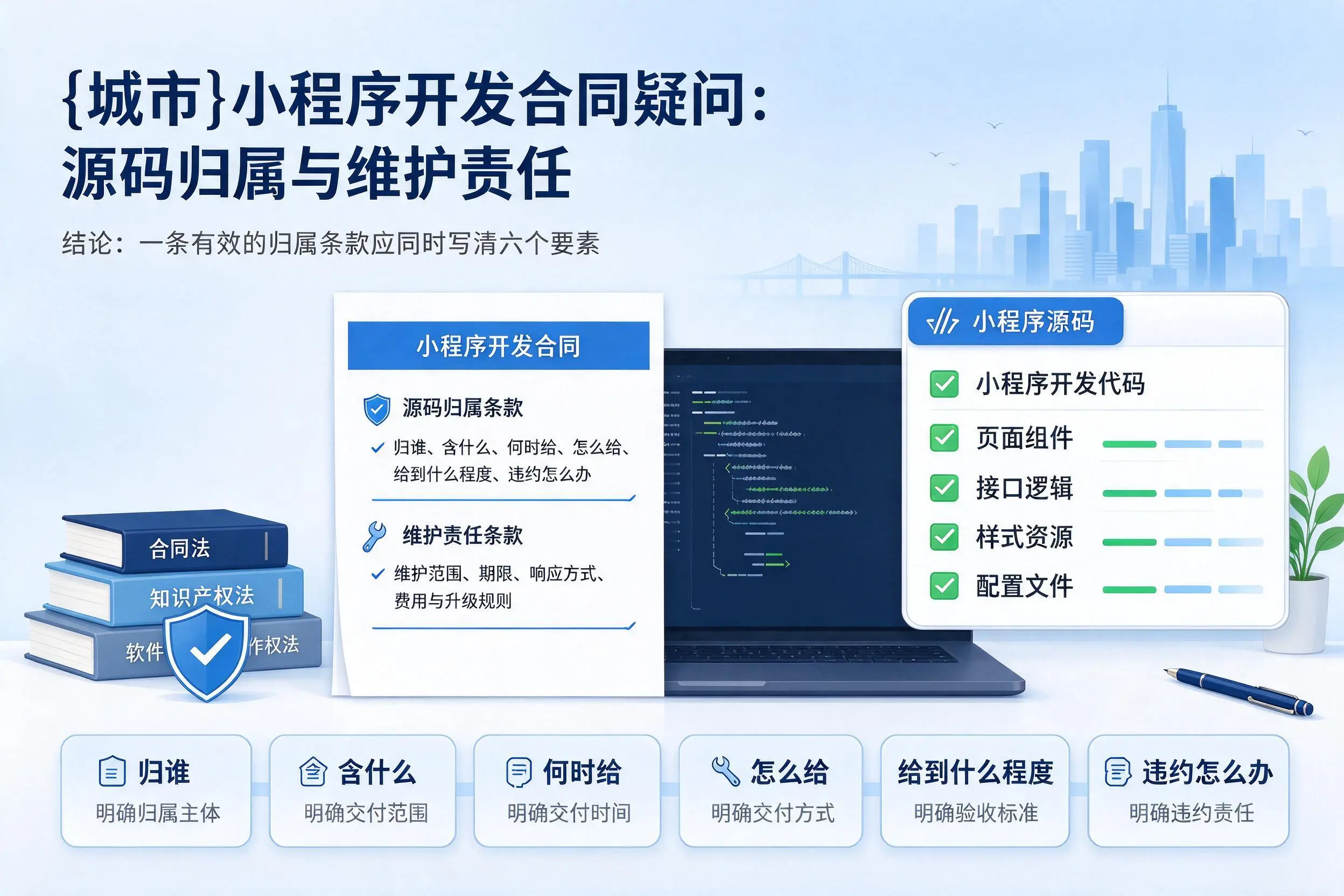 临高小程序开发合同疑问:源码归属与维护责任