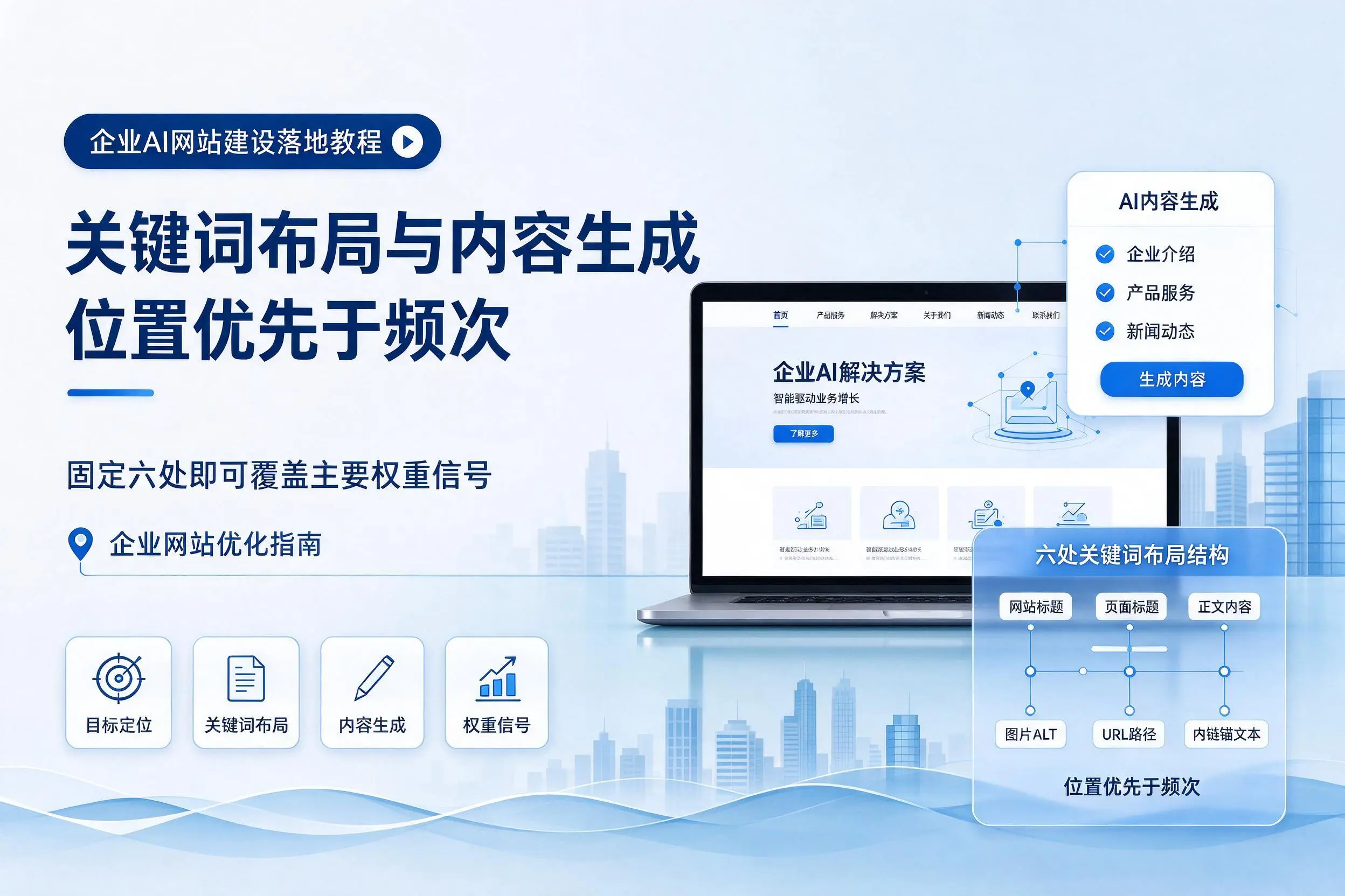 临高企业AI网站建设落地教程：关键词布局与内容生成